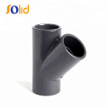 Plastic PVC 45 Degree Equal Pipe Fitting Y Tee